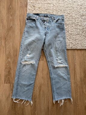 Vintage Levi’s 501 jeans in a beautiful faded light blue wash